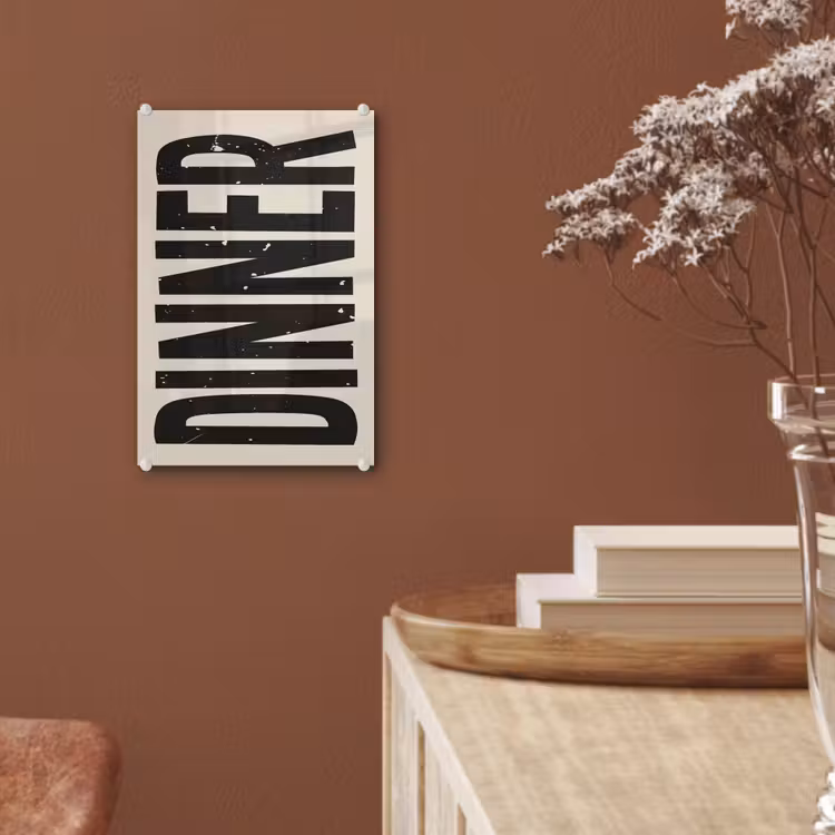 Glas schilderij - Eten - Vintage - Retro - Japandi — 6