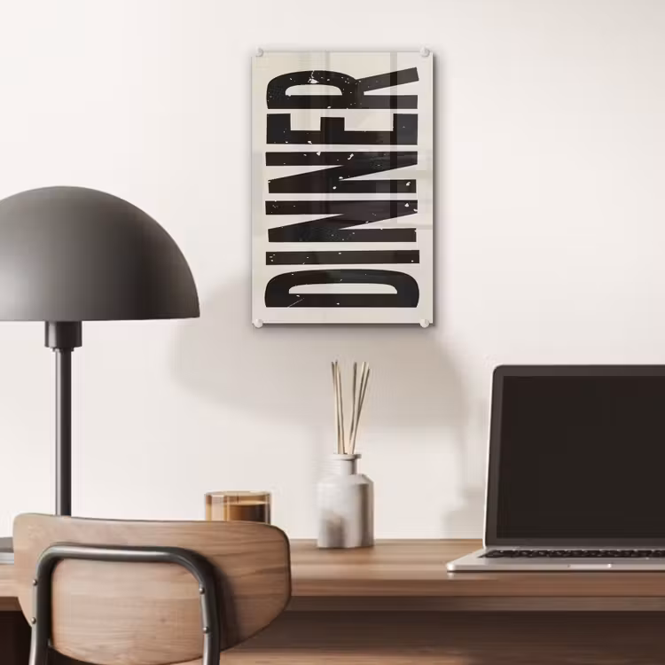 Glas schilderij - Eten - Vintage - Retro - Japandi — 7