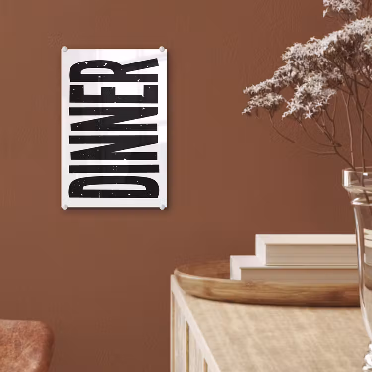 Glas schilderij - Zwart - Decoratie - Vintage - Eten — 6
