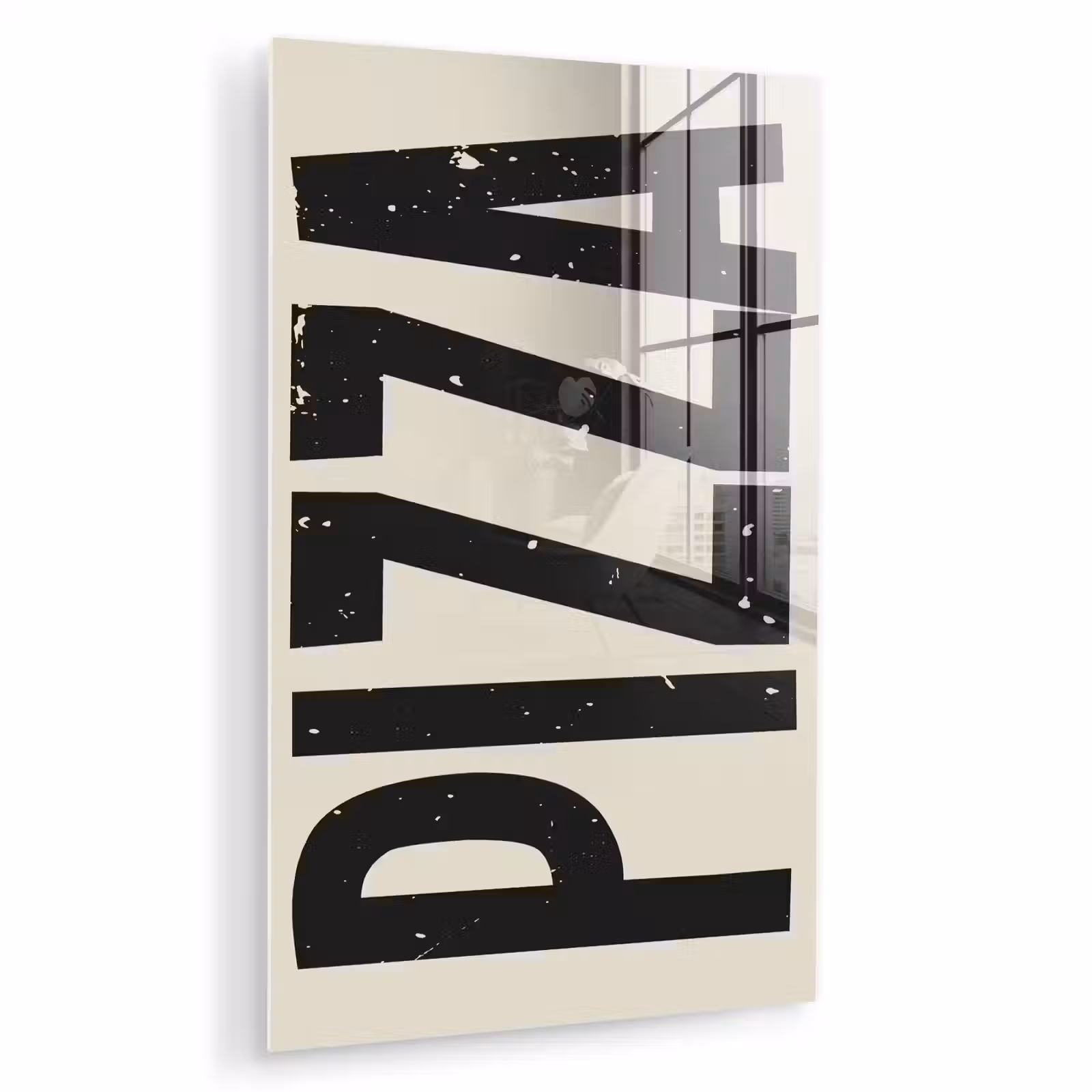 Glas schilderij - Pizza - Decoratie - Japandi - Vintage — 1