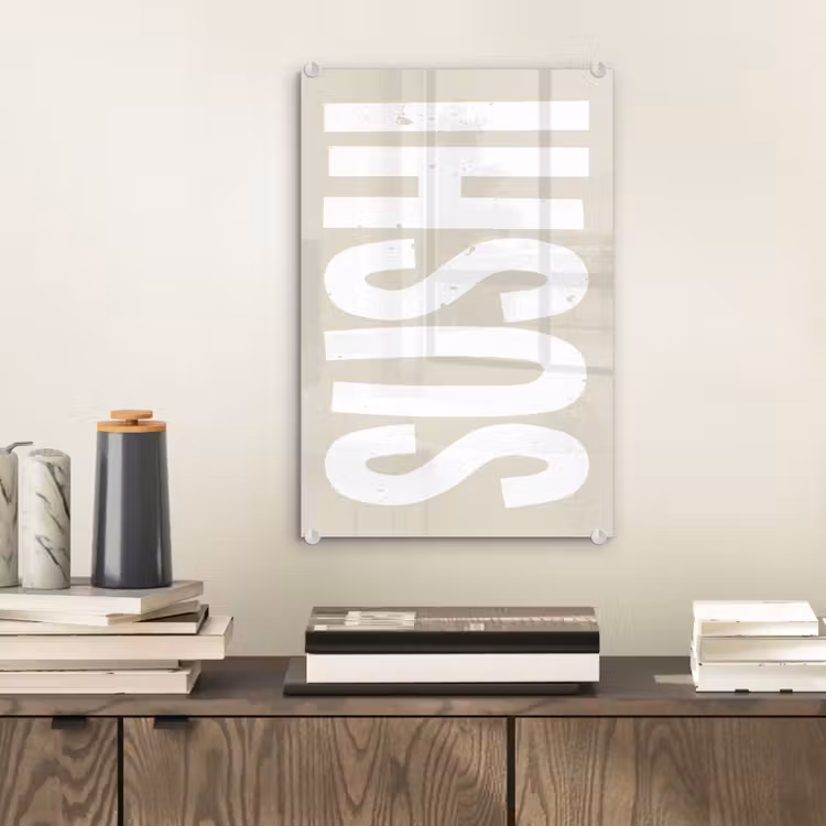 Glas schilderij - Sushi - Eten - Decoratie - Vintage — 2