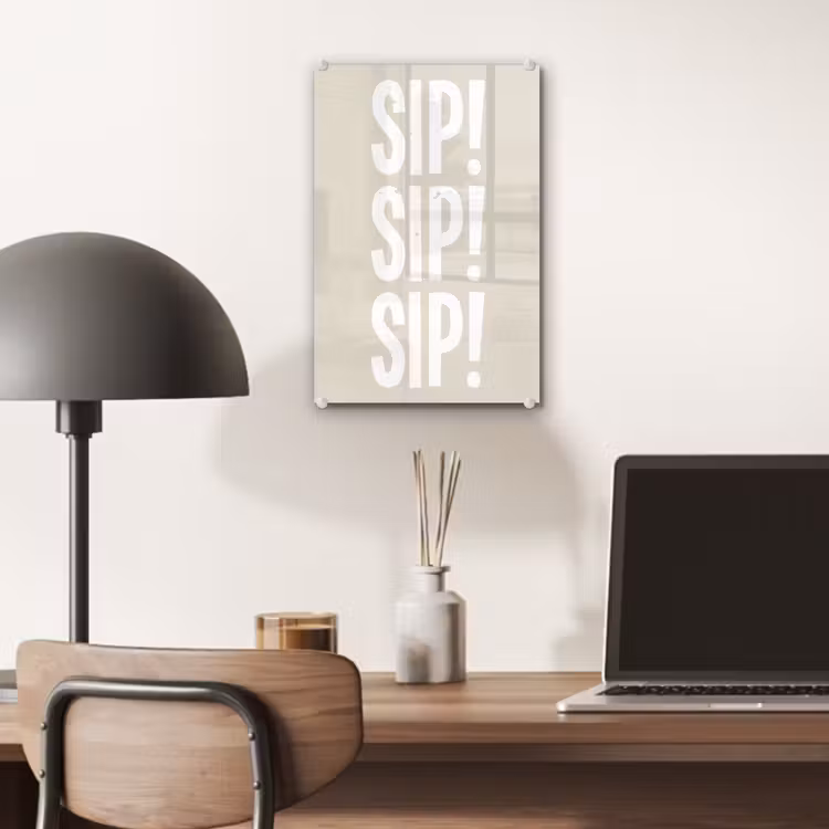 Glas schilderij - Vintage - Decoratie - Japandi - Wit — 7