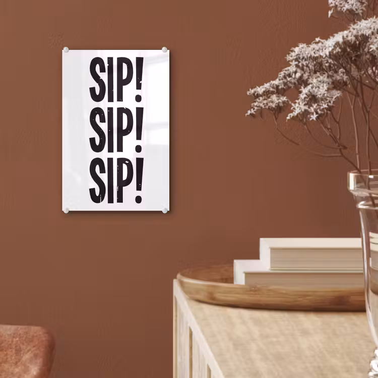 Glas schilderij - Vintage - Japandi - Decoratie - Black — 6
