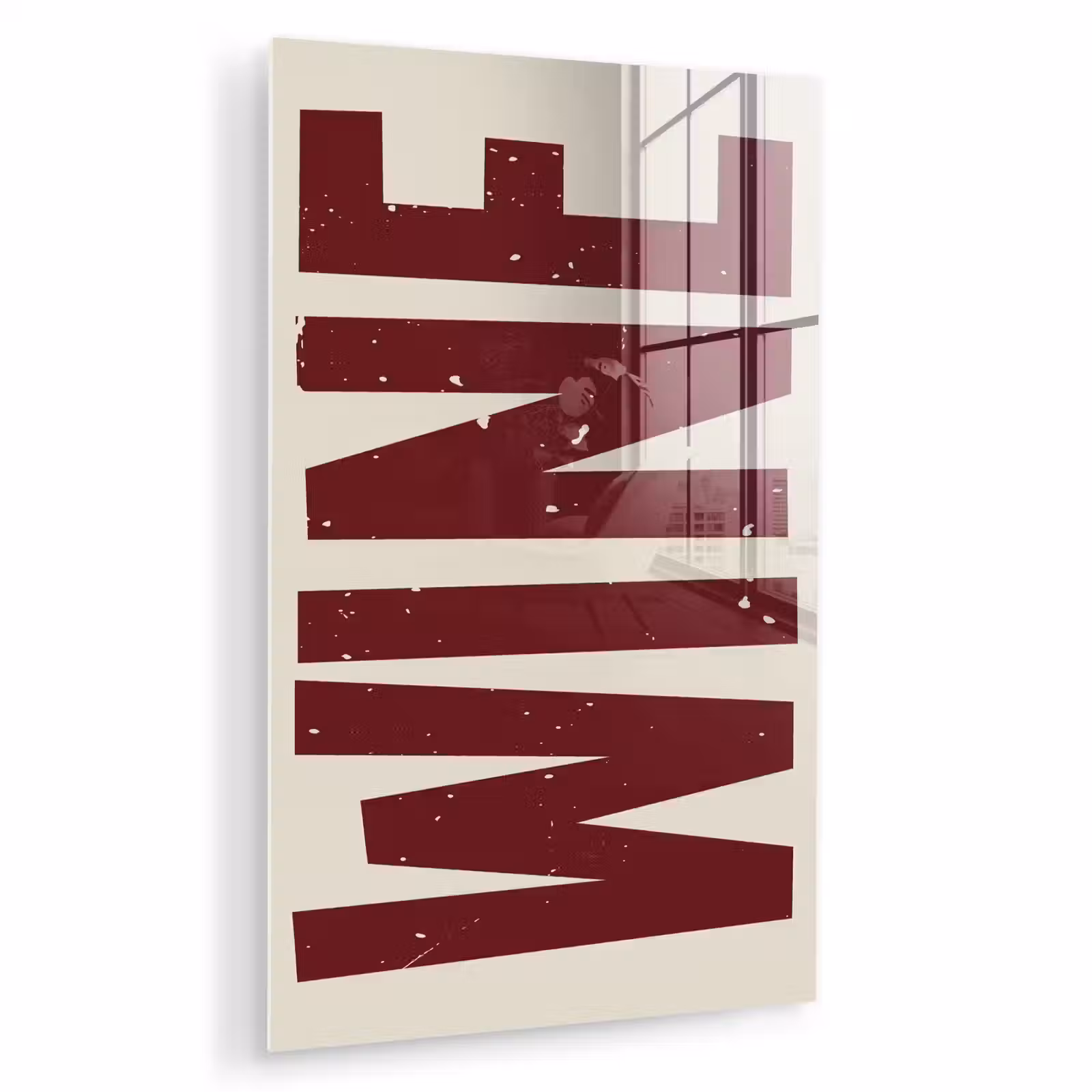 Glas schilderij - Wine - Red - Decoratie - Japandi — 1