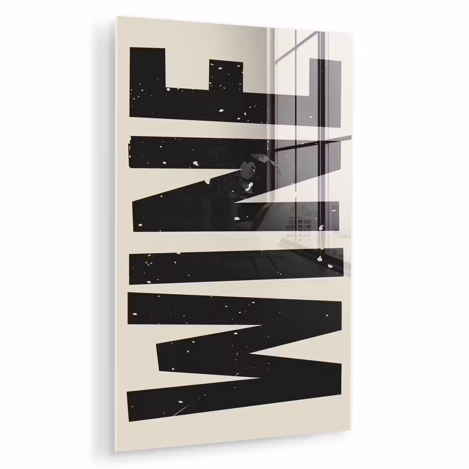 Glas schilderij - Zwart - Wijn - Decoratie - Vintage — 1