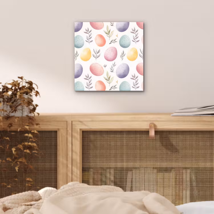 Aluminium schilderij - Eieren - Kleurrijk - Patroon — 4