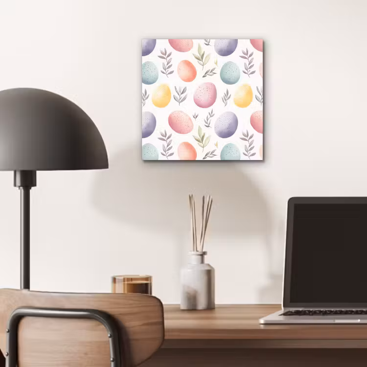 Aluminium schilderij - Eieren - Kleurrijk - Patroon — 6