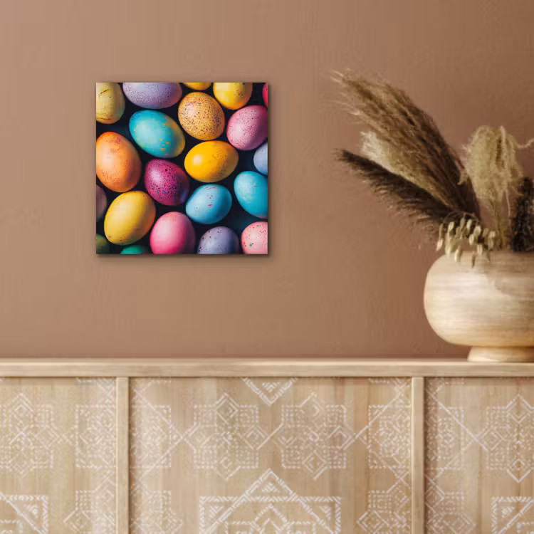 Aluminium schilderij - Kleurrijk - Paaseitjes - Spetters — 5