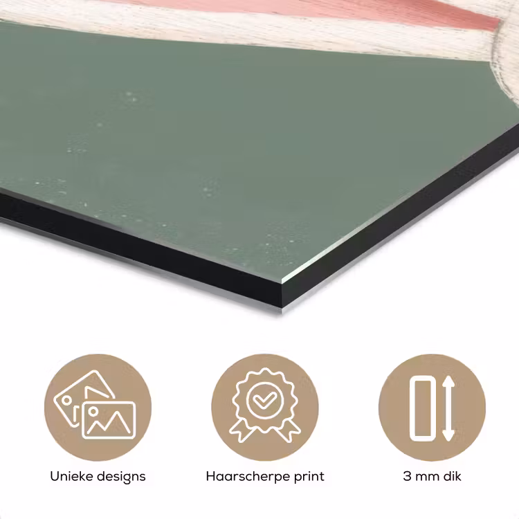 Aluminium schilderij - Hazen - Oren - Roze — 7