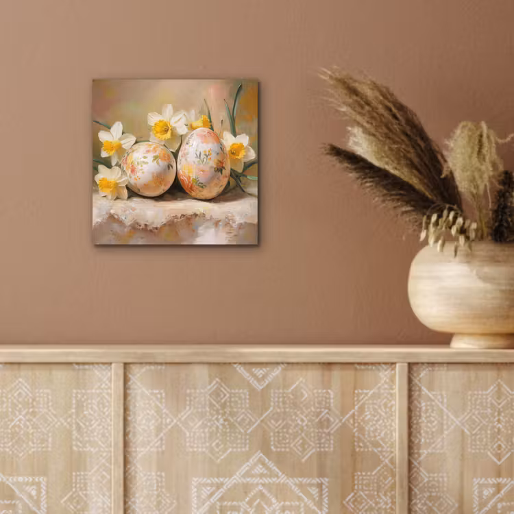 Aluminium schilderij - Bloemen - Eieren - Geschilderd — 5