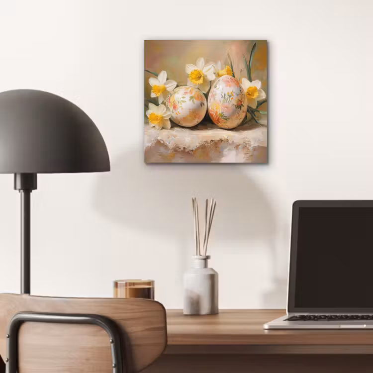 Aluminium schilderij - Bloemen - Eieren - Geschilderd — 6