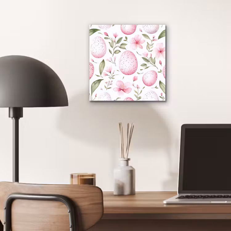Aluminium schilderij - Patroon - Eieren - Roze - Pasen — 6