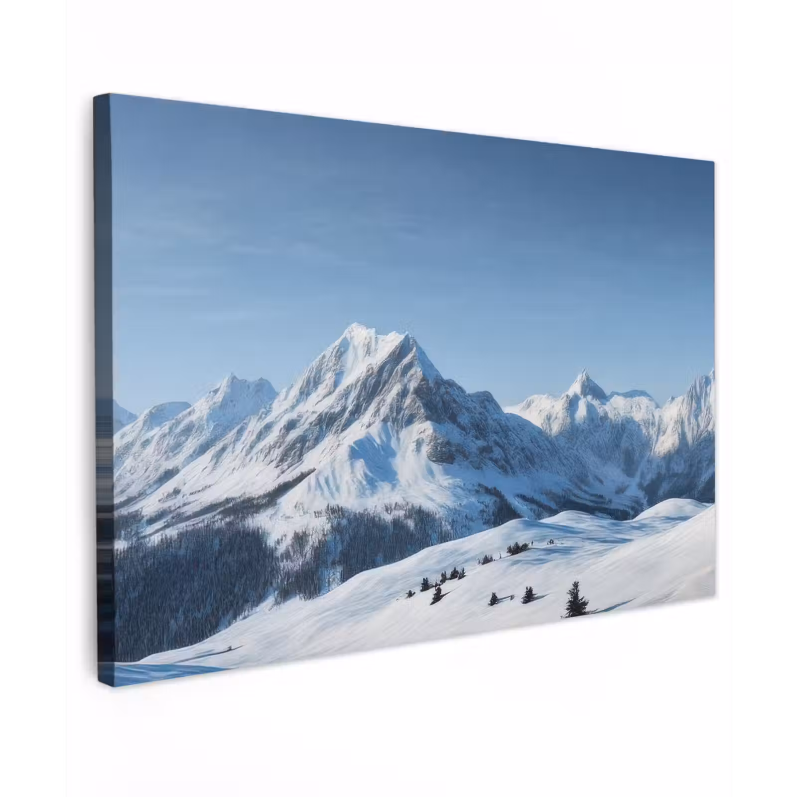 Canvas schilderij - Bergen - Sneeuw - Winter — 1