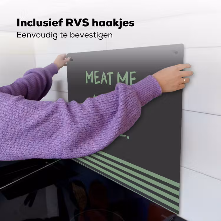 Inductie beschermer en spatscherm (2in1) - Quote - Groen - Grill - Zomer — 7
