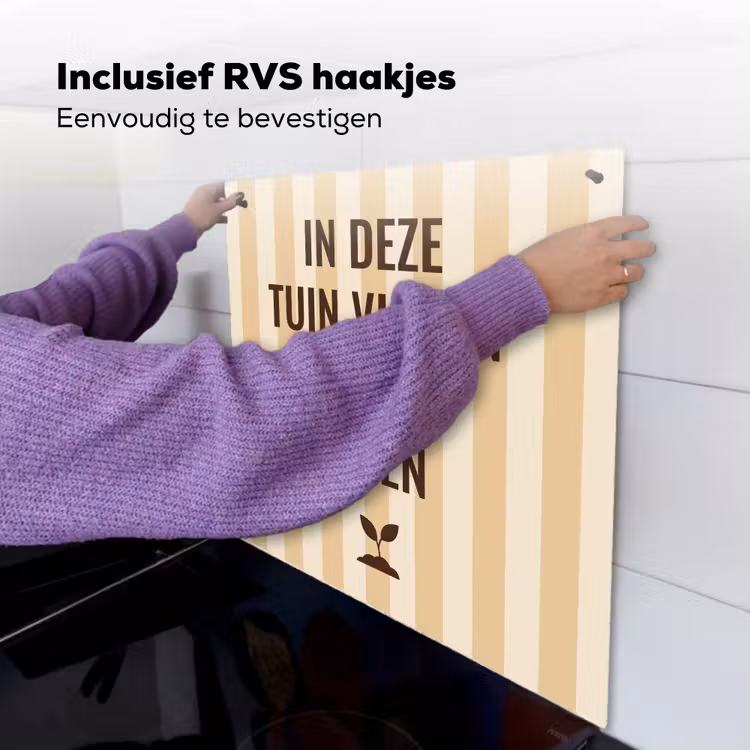 Inductie beschermer en spatscherm (2in1) - Tuin - Quote - Strepen - Zomer — 7