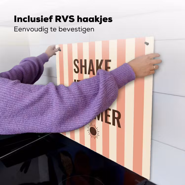 Inductie beschermer en spatscherm (2in1) - Zomer - Quote - Strepen — 7