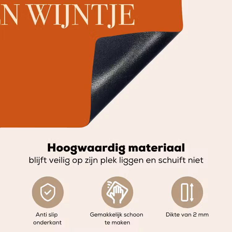 Inductie beschermer en spatscherm (2in1) - Oranje - Wijntje - Quote — 4