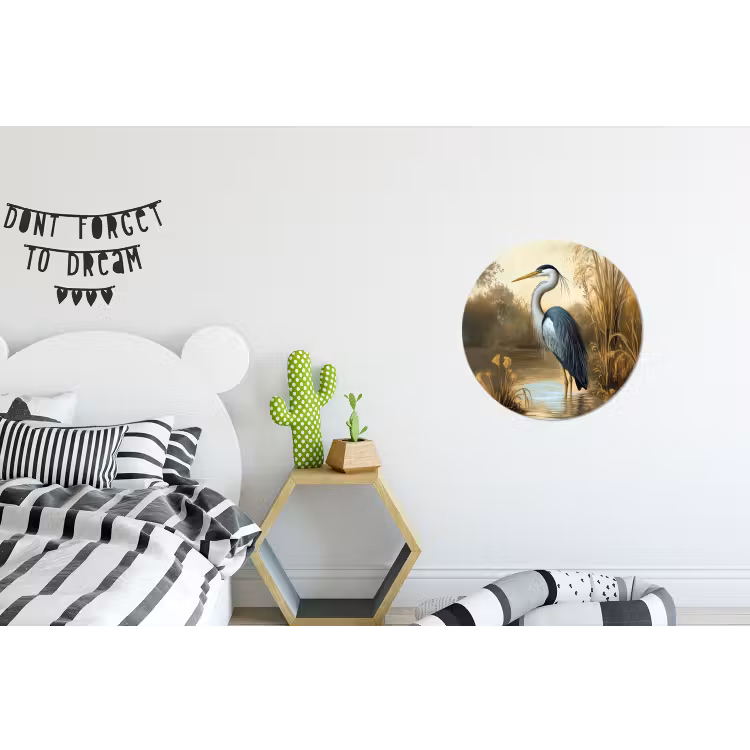 Wandcirkel - aluminium - Reiger - Water - Planten — 5