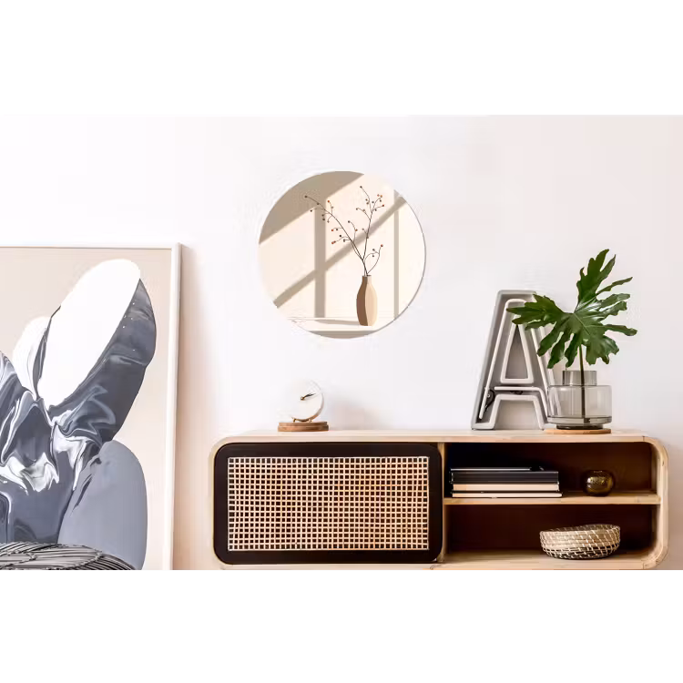 Wandcirkel - aluminium - Vaas - Takken - Bessen - Minimalistisch — 3