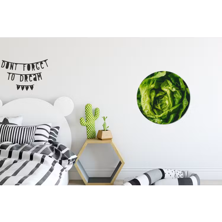 Wandcirkel - aluminium - Groente - Sla - Groen — 5