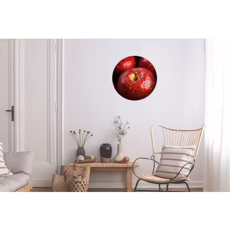 Wandcirkel - aluminium - Rood - Appels - Fruit — 2