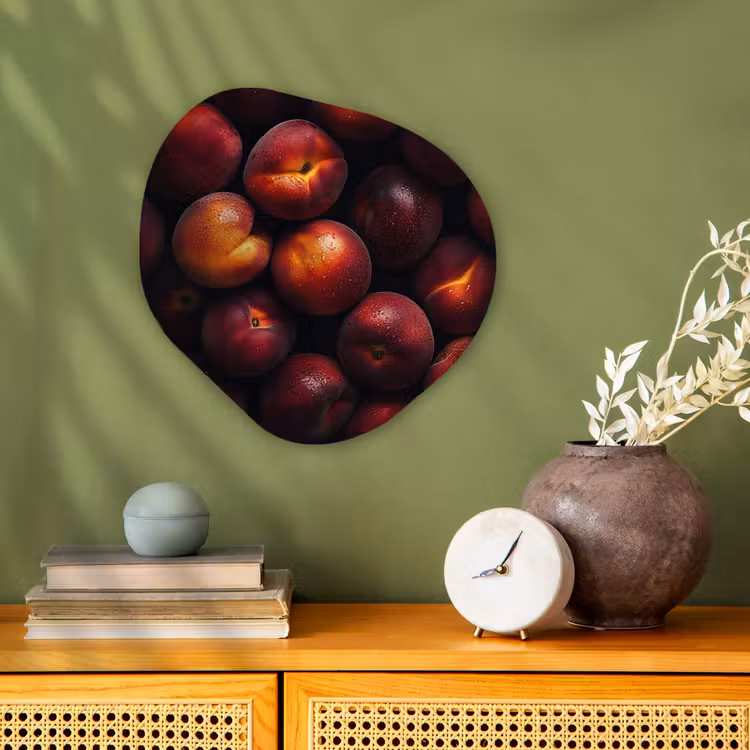 Organisch schilderij – Fruit - Close up - Nectarines — 2