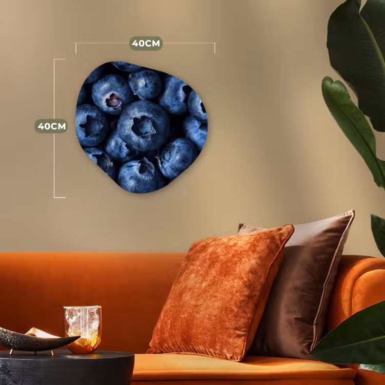 Organisch schilderij – Bessen - Blauw - Fruit — 4