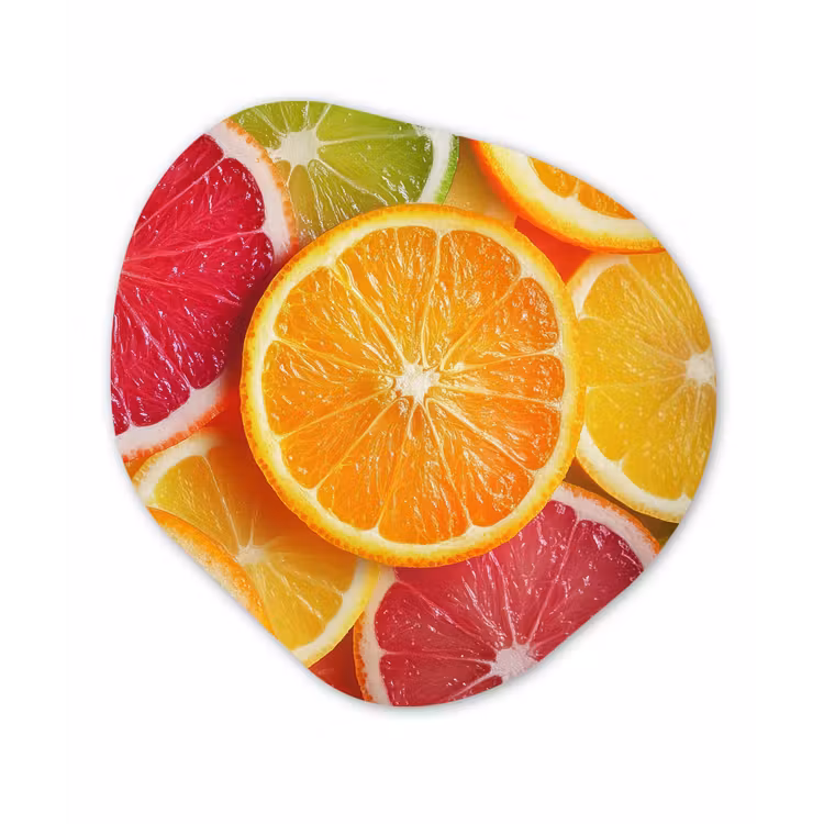 Organisch schilderij – Fruit - Kleurrijk - Close up — 1