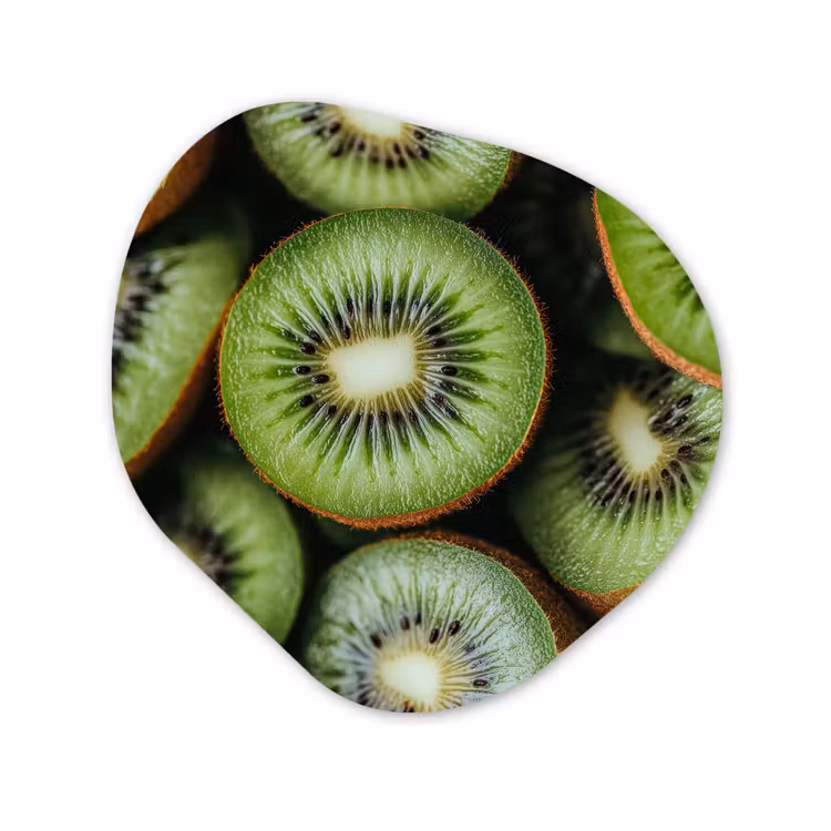 Organisch schilderij – Kiwi - Fruit - Groen — 1