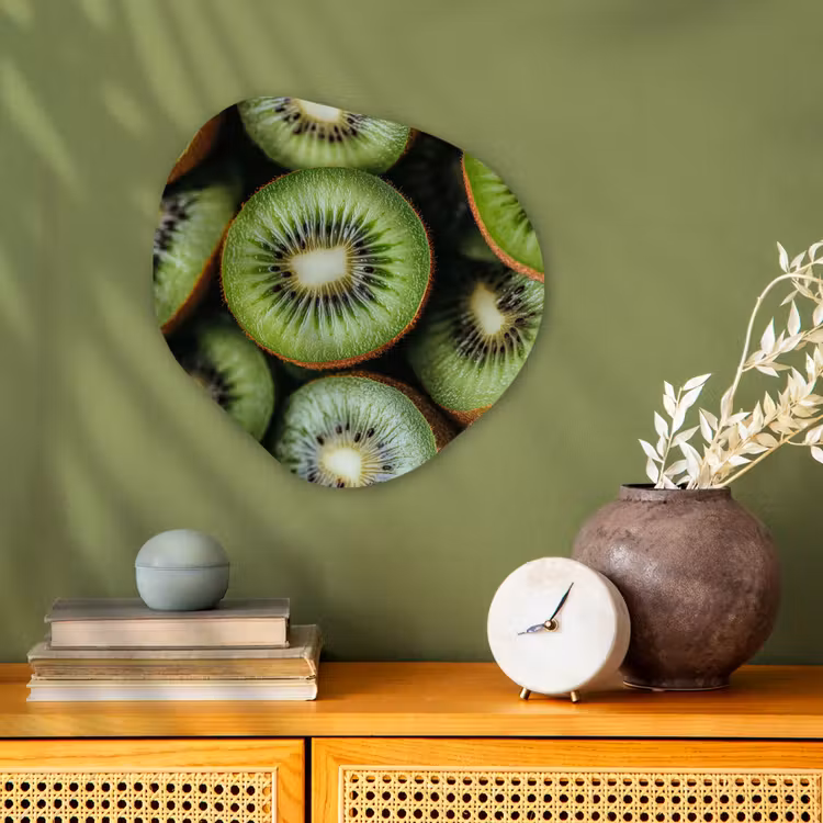 Organisch schilderij – Kiwi - Fruit - Groen — 2