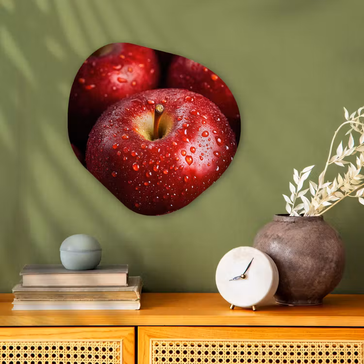 Organisch schilderij – Rood - Appels - Fruit — 2