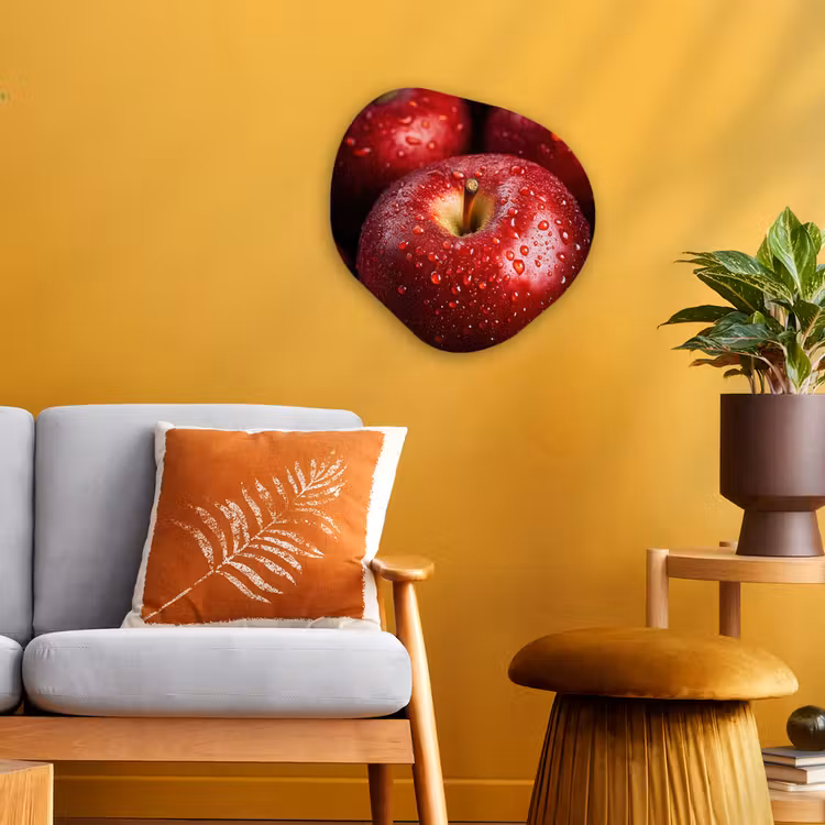 Organisch schilderij – Rood - Appels - Fruit — 3