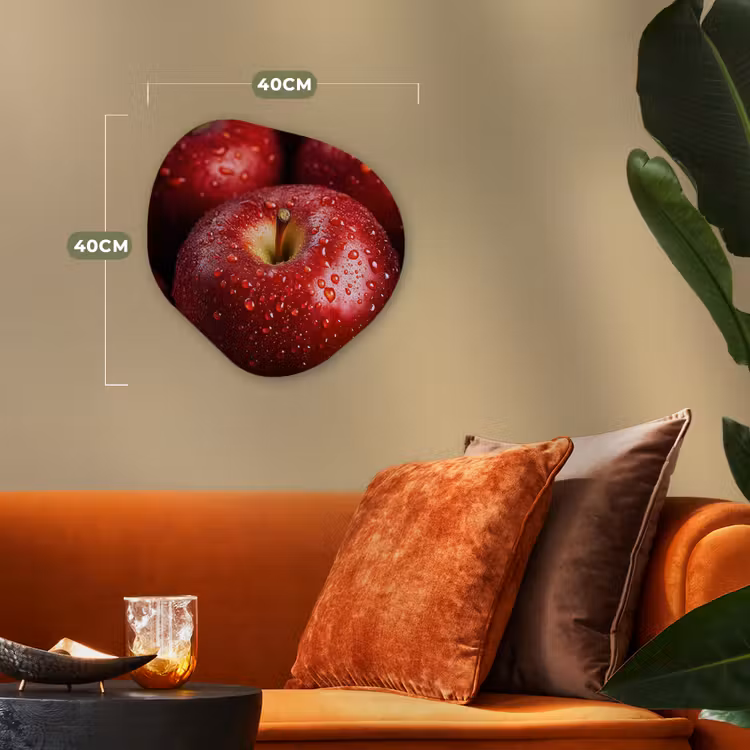 Organisch schilderij – Rood - Appels - Fruit — 4