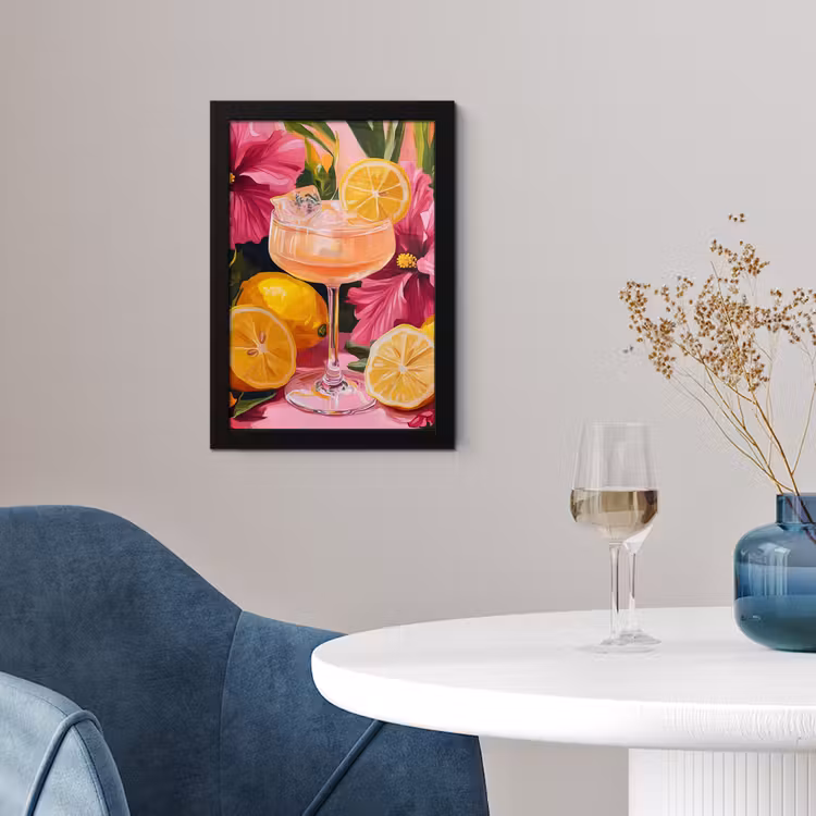 Poster met lijst - Drink - Bloemen - Yellow — 4