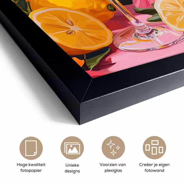 Poster met lijst - Drink - Bloemen - Yellow — 6