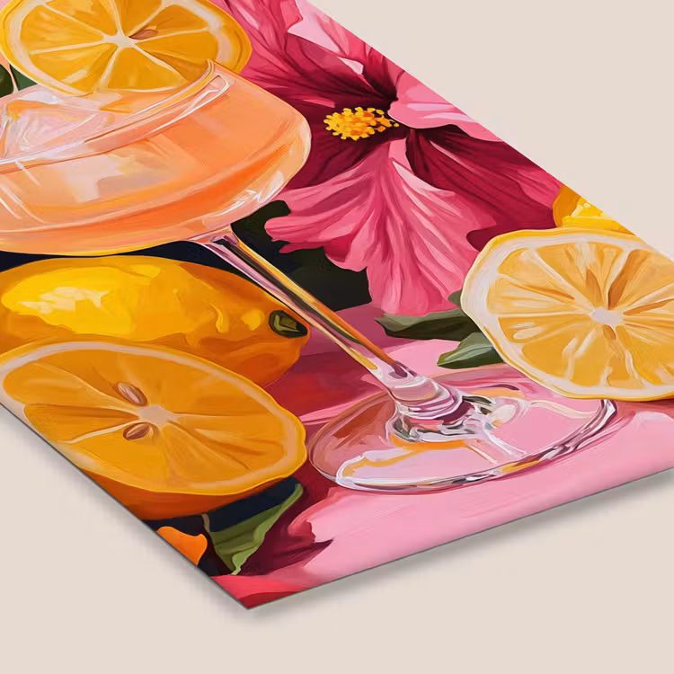 Poster met lijst - Drink - Bloemen - Yellow — 7