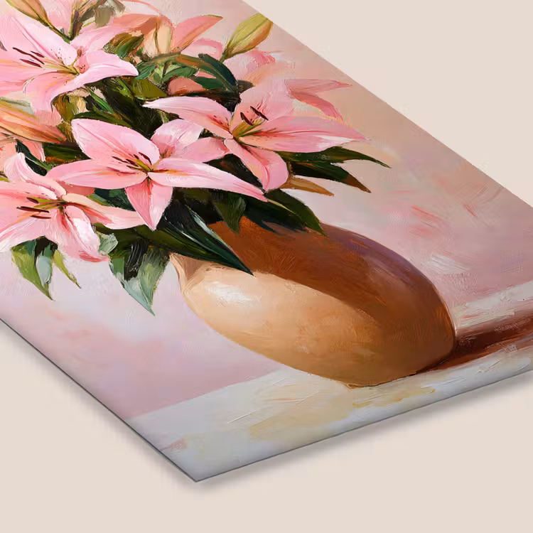 Poster met lijst - Vaas - Bloemen - Roze — 7