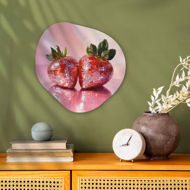 Organische - vormen - aluminium - Discobal Aardbeien Roze — 2