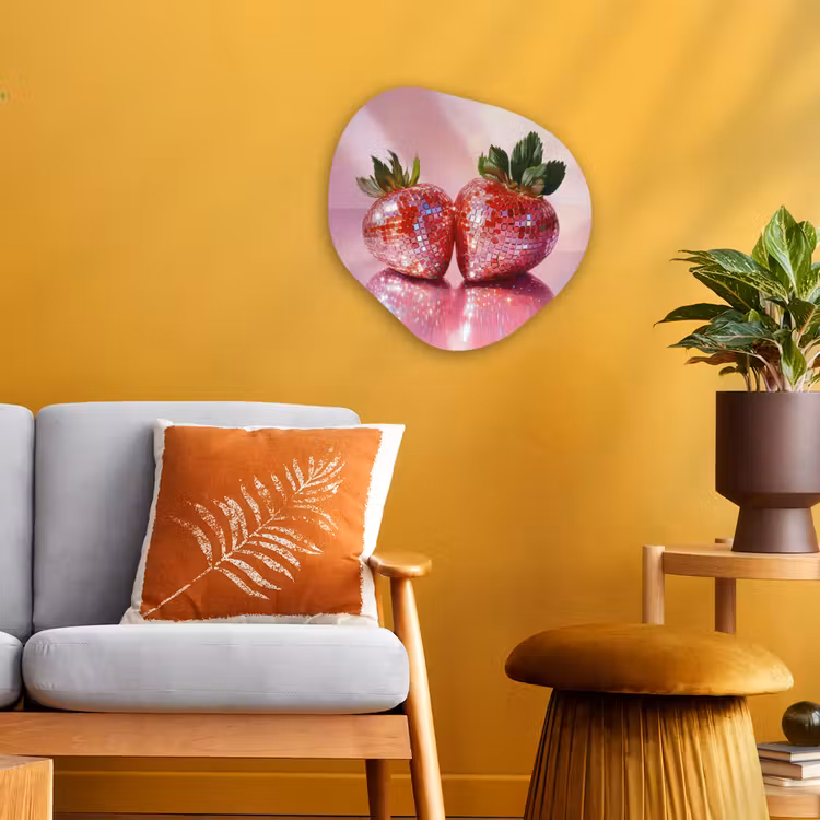 Organische - vormen - aluminium - Discobal Aardbeien Roze — 3