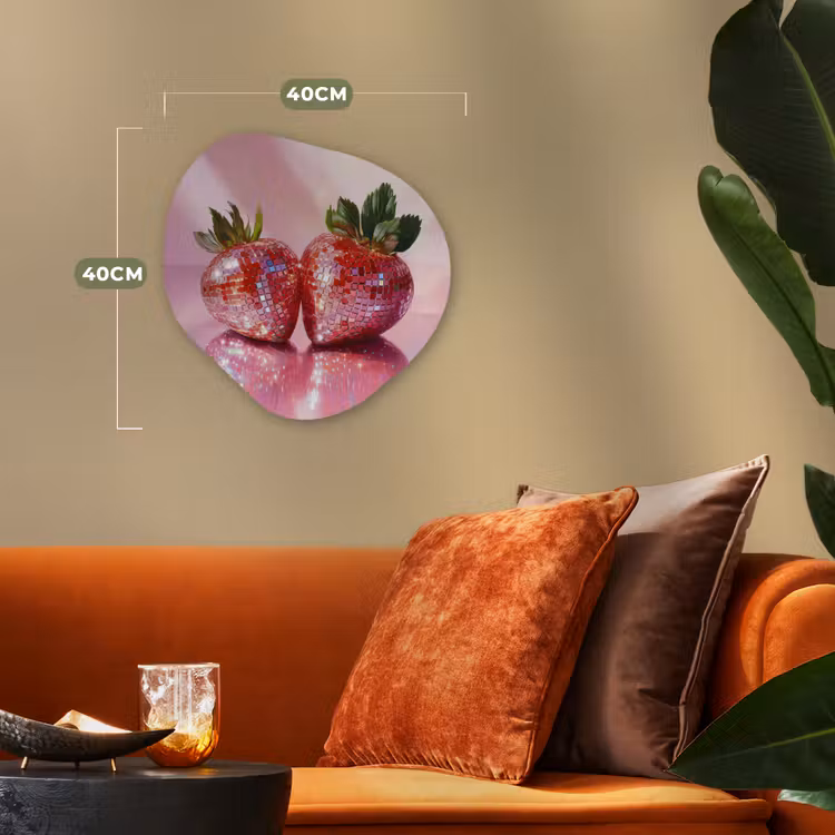 Organische - vormen - aluminium - Discobal Aardbeien Roze — 4