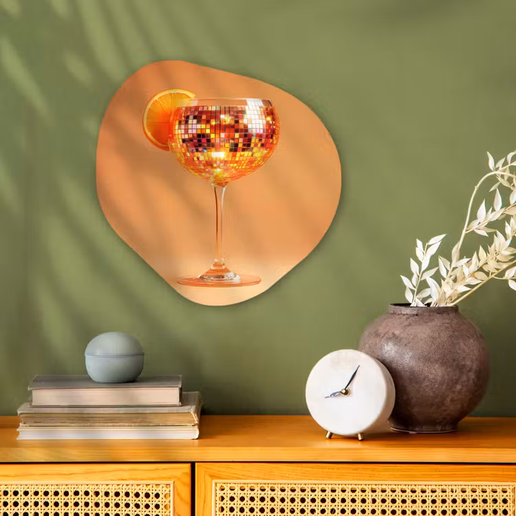 Organische - vormen - aluminium - Discobal Cocktailglas Sinaasappel — 2