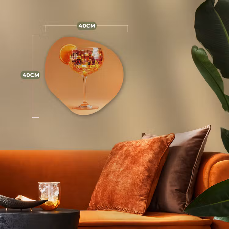 Organische - vormen - aluminium - Discobal Cocktailglas Sinaasappel — 4
