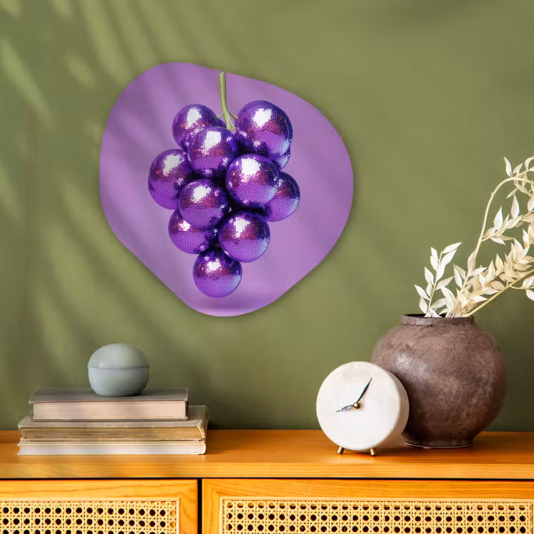 Organische - vormen - aluminium - Druiven Discobollen Paars — 2