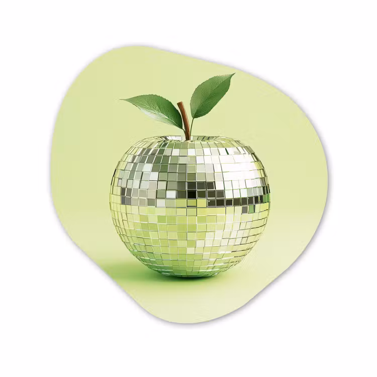 Organische - vormen - aluminium - Discobal Appel Lichtgroen