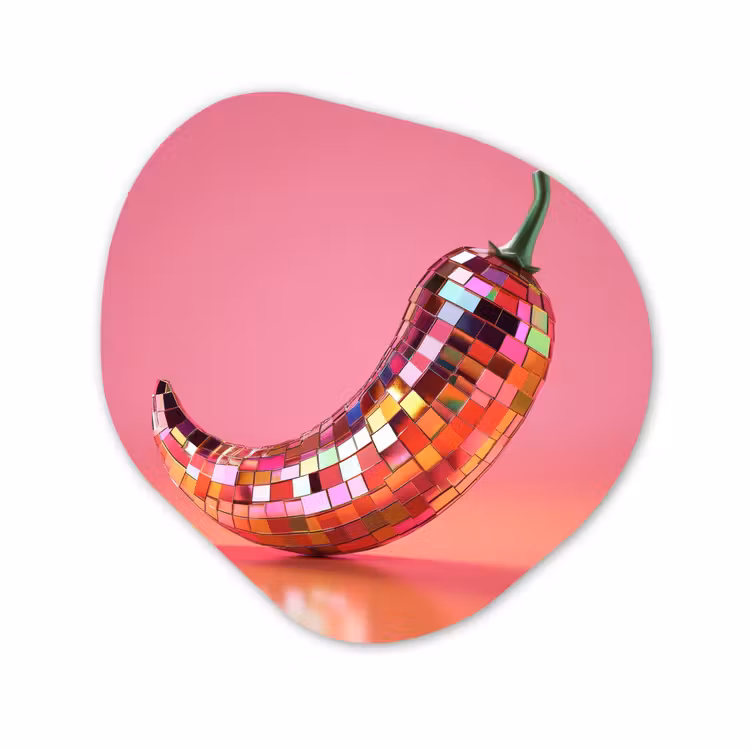 Organische - vormen - aluminium - Discobal Peper Roze