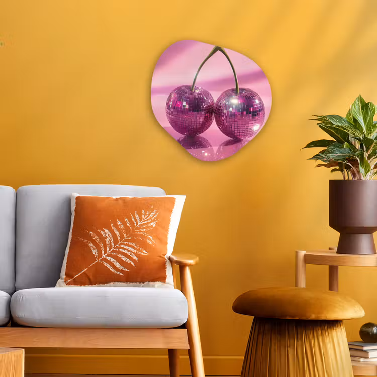 Organische - vormen - aluminium - Roze Discobal Kersen — 3