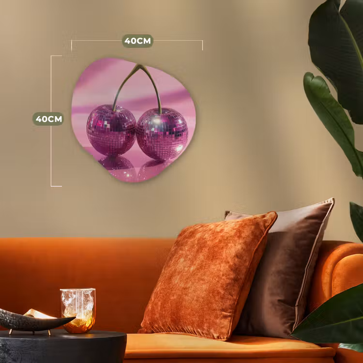 Organische - vormen - aluminium - Roze Discobal Kersen — 4
