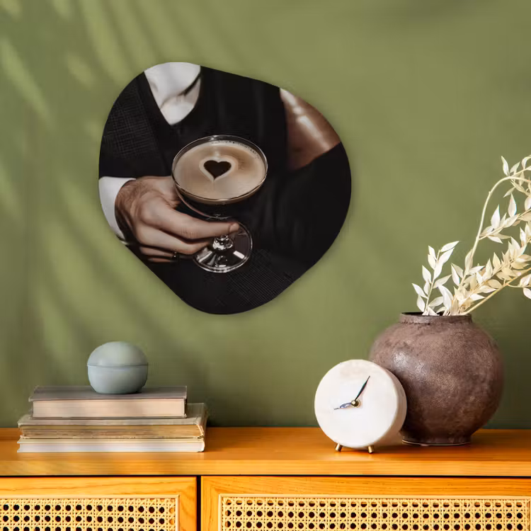 Organisch schilderij – Hartje - Cocktail - Espresso Martini - Hand — 2