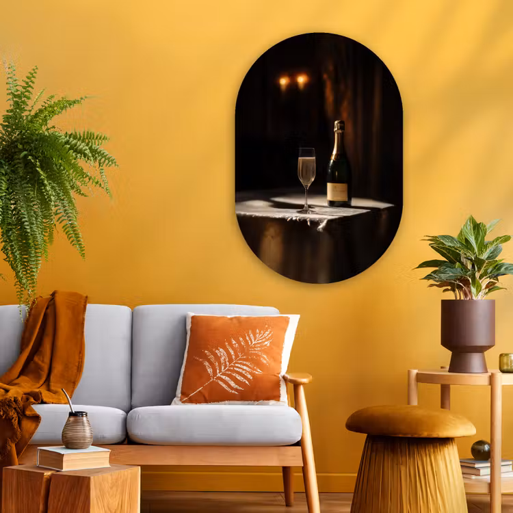 Muurovaal Glas – Prosecco - Bubbels - Sfeervol - Drank — 3