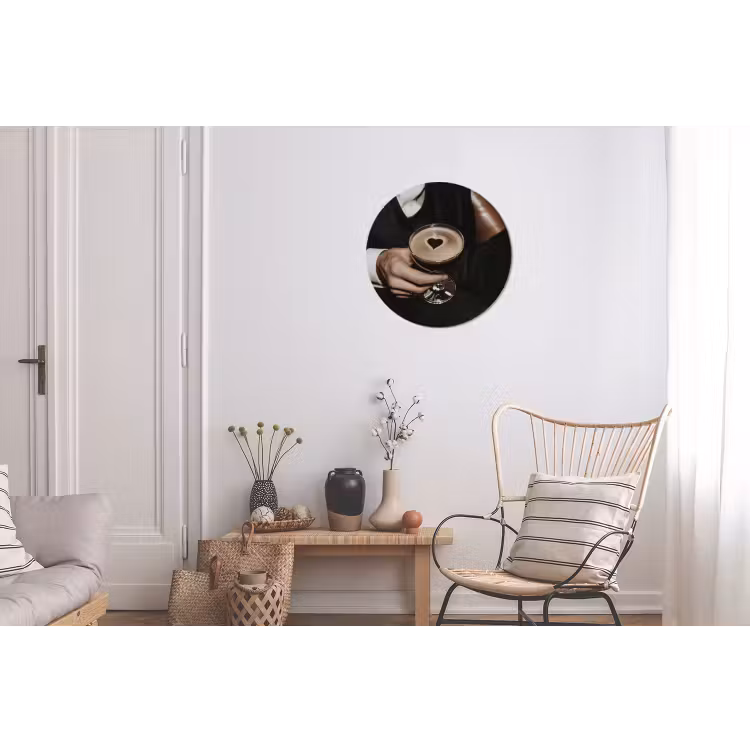 Wandcirkel - aluminium - Hartje - Cocktail - Espresso Martini - Hand — 2